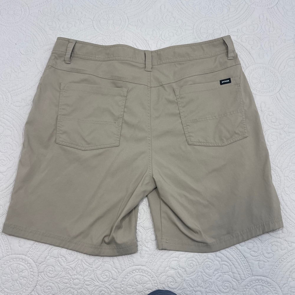 Prana Zion Shorts Mens 38 Tan Khaki ReZion Stretch Hiking Outdoor Camping - Picture 2 of 9